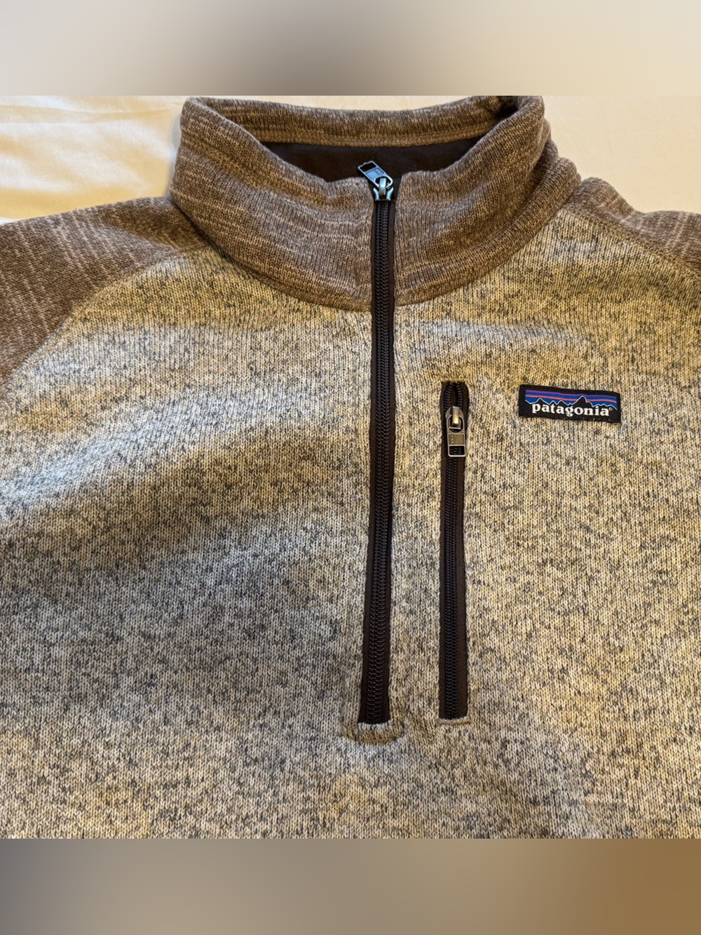 Patagonia Better Sweater 1/4 Zip Fleece Pullover Gray Brown Men’s S
